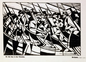 En route vers les tranchées, illustration de la revue 